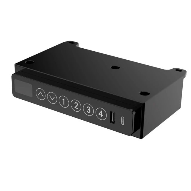 Стіл з електричним регулюванням висоти ActiveJet ET119W-C 140x70 см Black (5901443390961)
