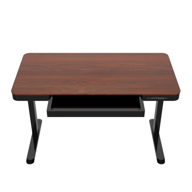 Стіл з електричним регулюванням висоти ActiveJet ET119W-C 140x70 см Black/Walnut (5901443390978)