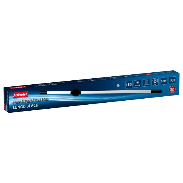 Настінний світильник ActiveJet LED AJE-LUNGO Black (5901443391203)