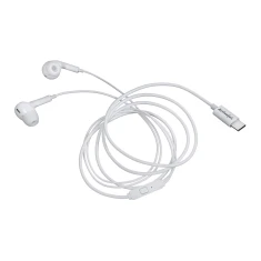 Наушники проводные ActiveJet Type-C White (5901443391937)