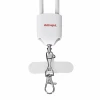 Шнурок з кабелем для зарядки ActiveJet 3-в-1 USB-C | Lightning | USB-A White (5901443391951)