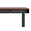 Стіл з електричним регулюванням висоти ActiveJet ET119S 120x60 см Black/Walnut (5901443392514)