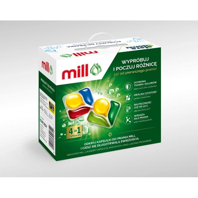 Набір засобів для пральних машин MADONIS Mill капсули 2x30 шт + парфуми для тканин 750 мл + засіб для пральних машин 300 мл (5901443392941)