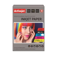 Папір фотографічний ActiveJet AP6-260GR200 глянцевий 10x15 см 260 г/м² 200 аркушів (5901452122645)