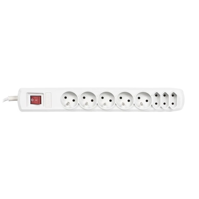 Мережевий фільтр ActiveJet ACP-8EX 3 x Type C 5 x UTE 10 А 1,5 м Gray (5901452155445)