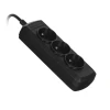 Подовжувач ActiveJet 3GNU 3 розетки 1,5 м Black (5901452157968)