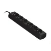 Подовжувач ActiveJet 6GNU 6 розеток 3 м Black (5901452158071)
