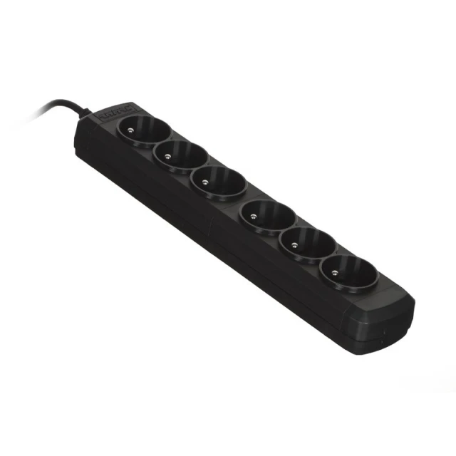 Подовжувач ActiveJet 6GNU 6 розеток 3 м Black (5901452158071)