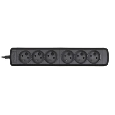 Подовжувач ActiveJet 6GNU 6 розеток 3 м Black (5901452158071)
