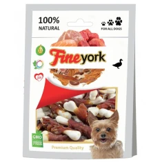Ласощі для собак Prozoo Fine York кальцієві кісточки з качкою 80 г (5901592151536)