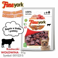 Ласощі для собак Prozoo Fine York з яловичиною м'які кісточки 80 г (5901592159105)