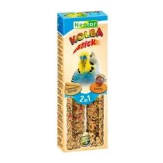 Ласощі для середніх папуг Nestor з бісквітом та медом 2 в 1 (5901636000660)