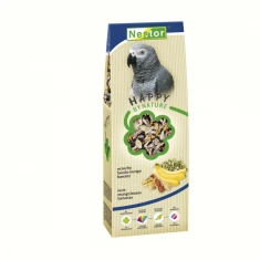 Корм для великих папуг Nestor з горіхами та бананом 500 г (5901636001421)