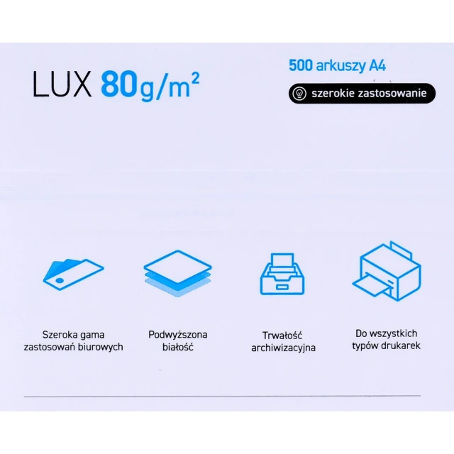 Папір офісний Igepa POLLUX A4 80 г/м² 500 аркушів White (5901657012413)