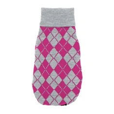 Светр для собак Pchełka ROMBY Fuchsia XL (5901688735909)