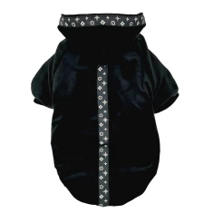 Шлейка для собак Pchełka VELVET Black XS (5901688736470)