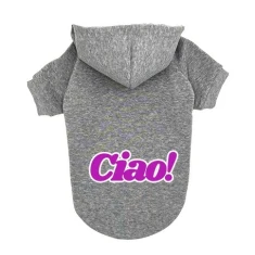 Свитер для собак Pchełka CIAO! L Grey (5901688737521)