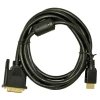 Кабель Akyga AK-AV-11 DVI-D — HDMI 1,8 м Black (5901720133489)