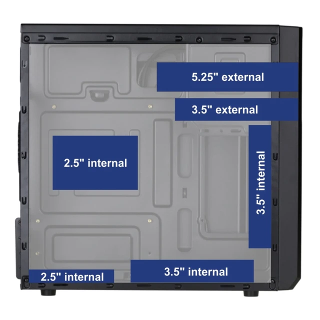 Корпус Akyga AK17BK Micro Tower ATX (5901720134431)