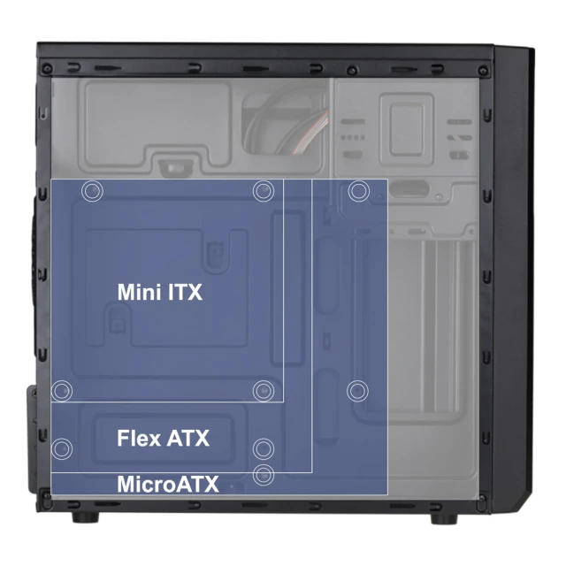 Корпус Akyga AK17BK Micro Tower ATX (5901720134431)