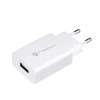 Мережевий зарядний пристрій Forcell F-Energy USB A QC3.0 2.4A 18W White (5901737337337)