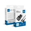 Мережевий зарядний пристрій Blue Star USB A 2A 10W з кабелем USB A to USB C Black (5901737373311)
