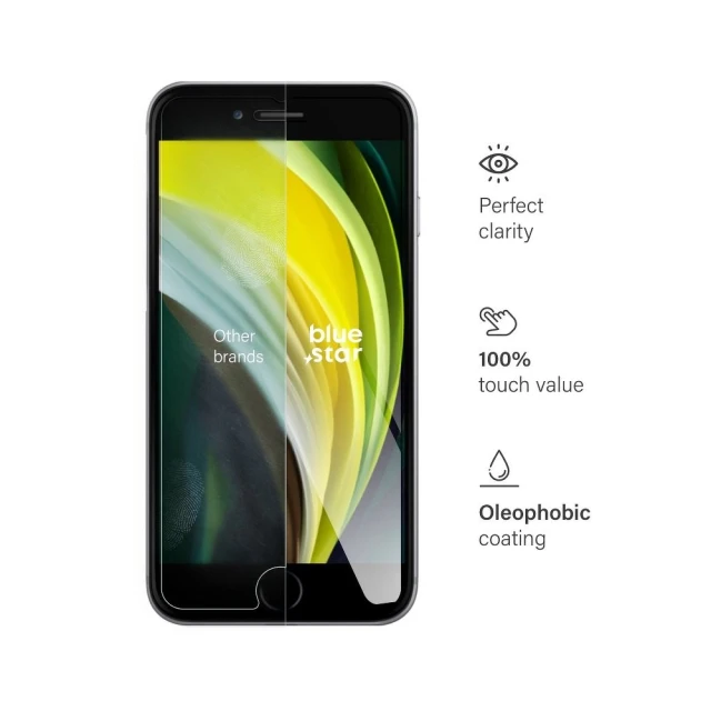Захисне скло Blue Star для iPhone SE 2020 | 8 | 7 Clear (5901737373342)