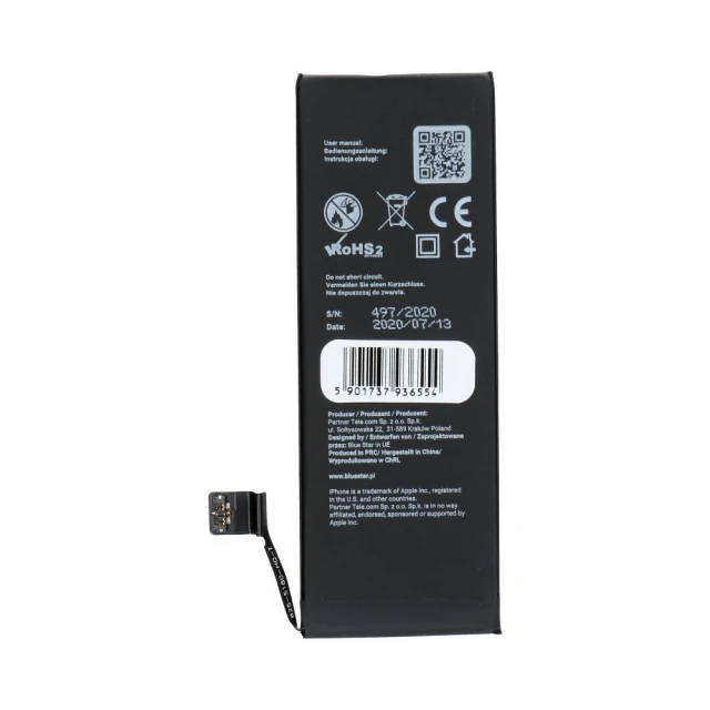 Акумулятор Blue Star для iPhone SE 1624 mAh HQ (5901737936554)