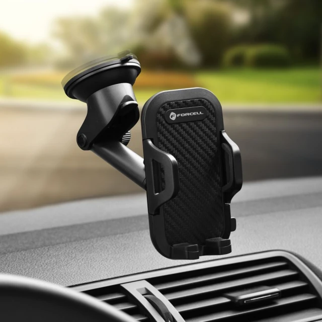 Автотримач Forcell F-Grip Carbon Bracket Black (5901737990372)