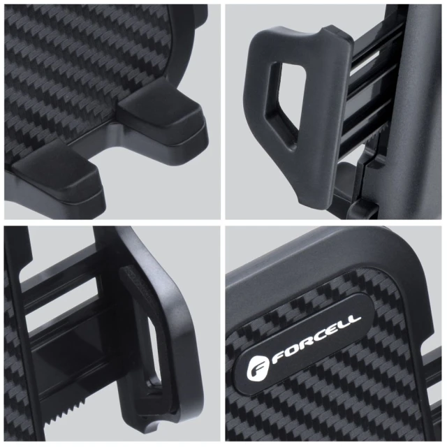 Автотримач Forcell F-Grip Carbon Bracket Black (5901737990372)