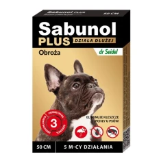 Нашийник для собак Laboratorium DermaPharm від бліх і кліщів Sabunol Plus 50 см (5901742001513)