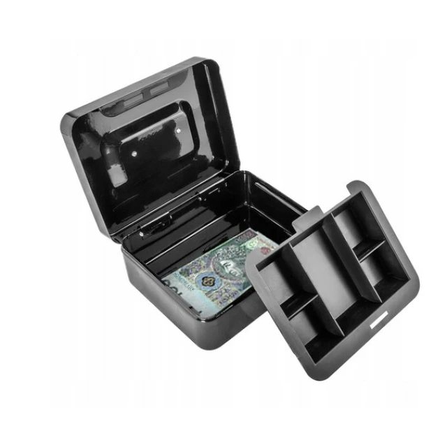 Каса для грошей металева Malatec Black (5901785366839)