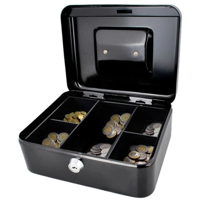 Каса для грошей металева Malatec Black (5901785366839)