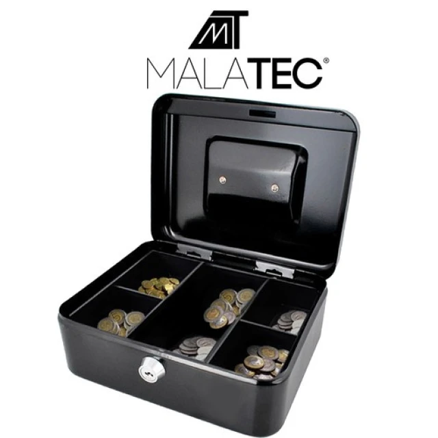 Каса для грошей металева Malatec Black (5901785366839)