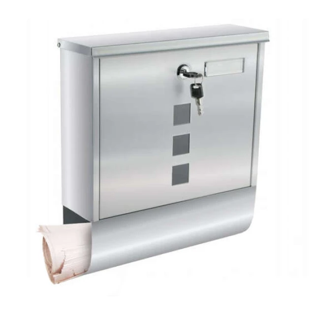 Поштова скринька з оцинкованої сталі Malatec Silver (5901785367409)