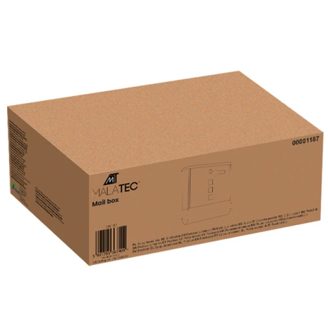 Поштова скринька з оцинкованої сталі Malatec Silver (5901785367409)