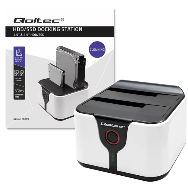 Док-станція Qoltec для HDD/SSD 2.5