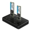 Док-станція Qoltec для SSD 2x M.2 SATA NGFF USB Type-C (5901878503103)