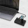 Док-станція Qoltec для SSD 2x M.2 SATA NGFF USB Type-C (5901878503103)