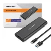 Зовнішній кишеню Qoltec для M.2 SATA SSD NGFF USB Type-C (5901878503110)