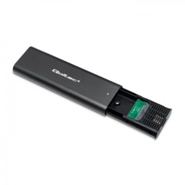 Зовнішній кишеню Qoltec для M.2 NVMe SSD USB Type-C (5901878503127)