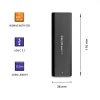 Зовнішній кишеню Qoltec для M.2 NVMe SSD USB Type-C (5901878503127)