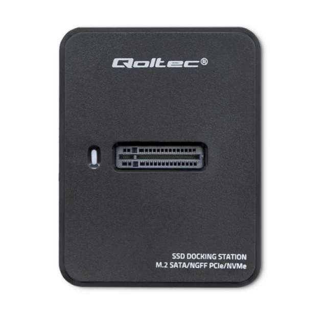Док-станція Qoltec для SSD M.2 SATA/PCIe NGFF/NVMe USB 3.1 (5901878503134)