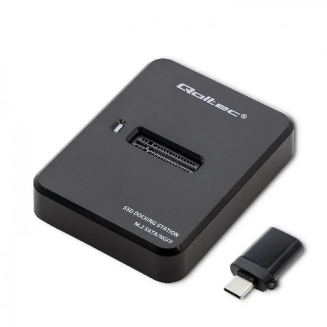 Док-станція Qoltec для SSD M.2 SATA NGFF USB 3.1 (5901878503141)