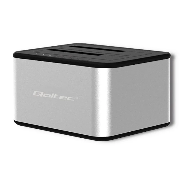 Док-станція для дисків Qoltec 2x HDD/SSD 2.5