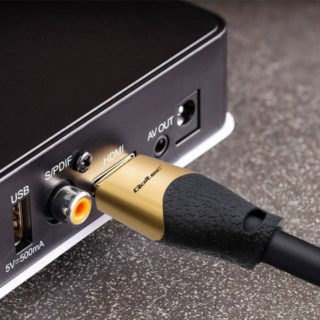 Кабель Qoltec HDMI v2.1 Ultra High Speed 8K 60Hz 30AWG (5901878503547)