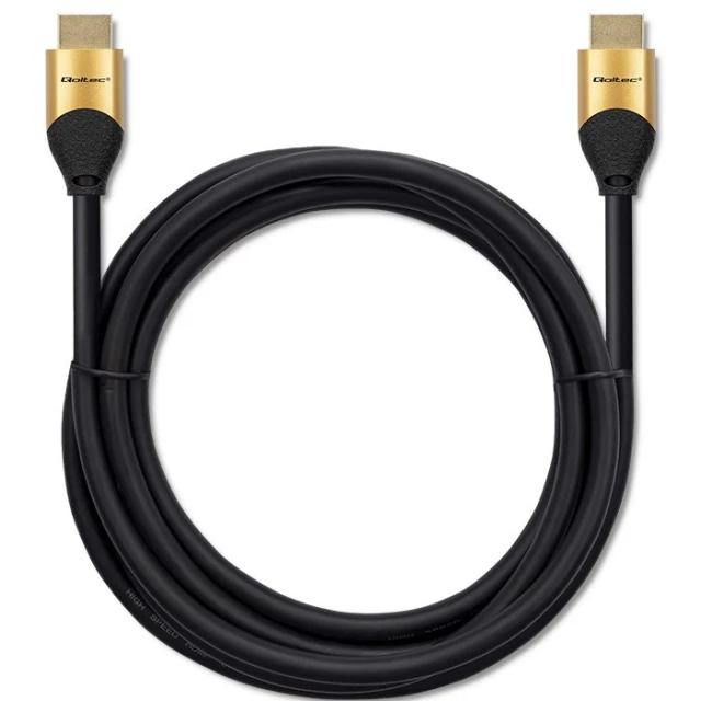 Кабель Qoltec HDMI v2.1 Ultra High Speed 8K 60Hz 28AWG 2 м (5901878503554)