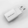 Мережевий зарядний пристрій Qoltec 50763 GaN Ultra 35 Вт 1x USB-C PD + 1x USB White (5901878507637)