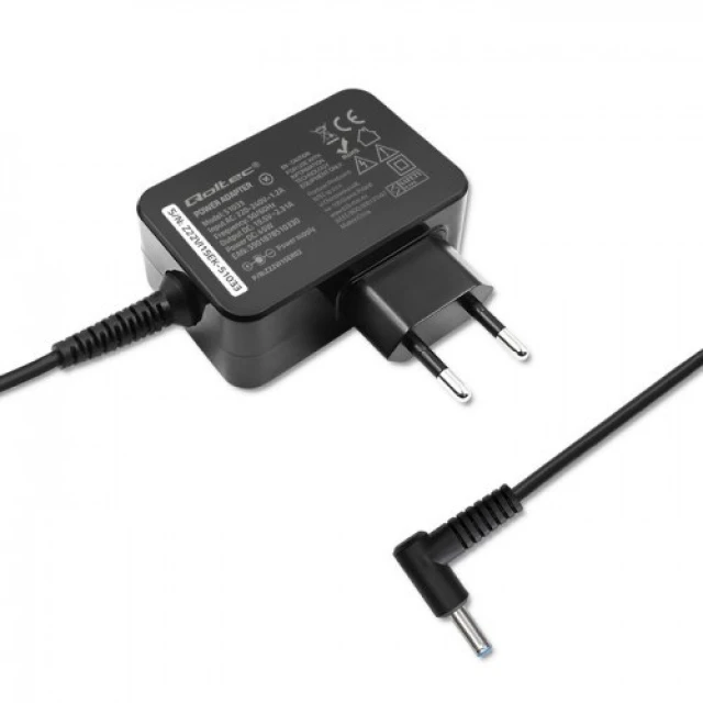Блок живлення Qoltec для HP 45W 19.5V 2.31A 4.5x3.0+Pin (5901878510330)