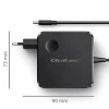Мережевий зарядний пристрій Qoltec GaN 65 Вт USB-C PD PPS 5-21V 3-3.25A (5901878517780)